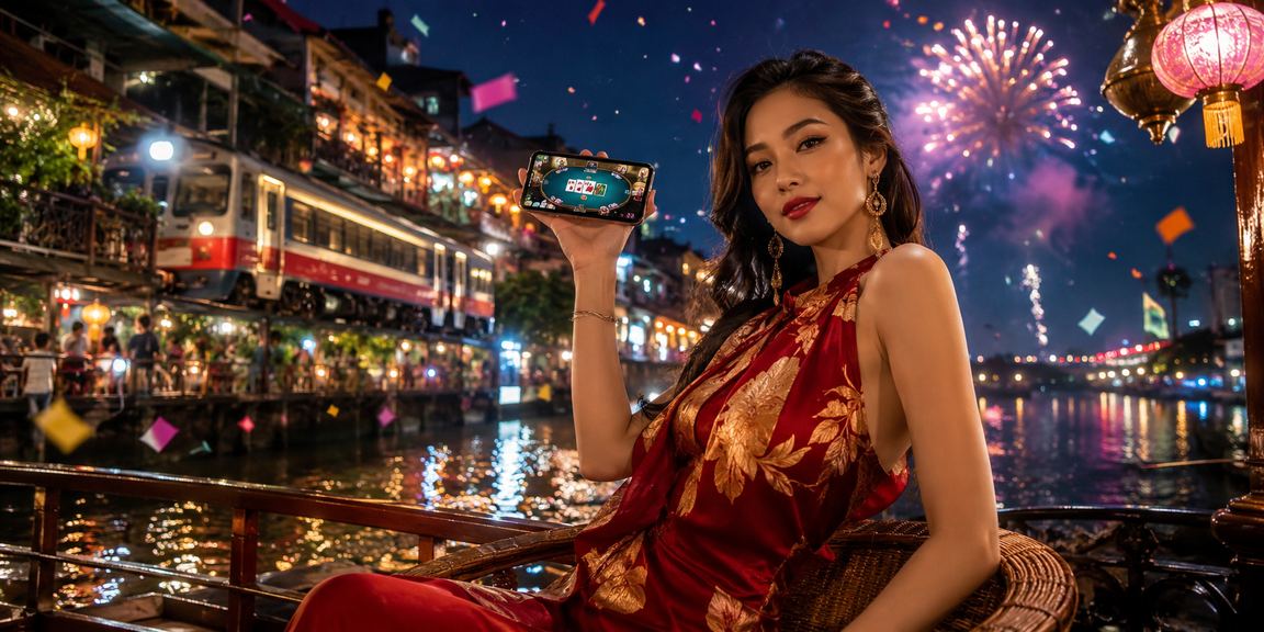 Không khí lễ hội trò chơi và thể thao tại Hà Nội về đêm